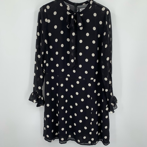 Reformation Dresses & Skirts - Reformation black white polka dot sheer dress new